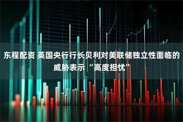 东程配资 英国央行行长贝利对美联储独立性面临的威胁表示 “高度担忧”