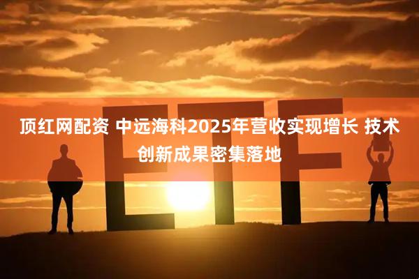 顶红网配资 中远海科2025年营收实现增长 技术创新成果密集落地